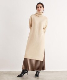 OZOC | スリット入りニットワンピース(ワンピース/ドレス)