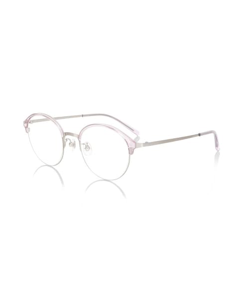 JINS（ジンズ）の「【see-through combination】（メガネ・レディース・ブラック(494)/ラベンダー(161)/グレーデミ(293)/ブラウンデミ(386)・Small 47□19-138○43）」の4枚目の写真