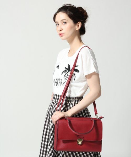 JEANASIS（ジーナシス）の「フロントポケットトート（バッグ・レディース・ホワイト系その他/レッド/ブラック系その他・FREE）」の3枚目の写真