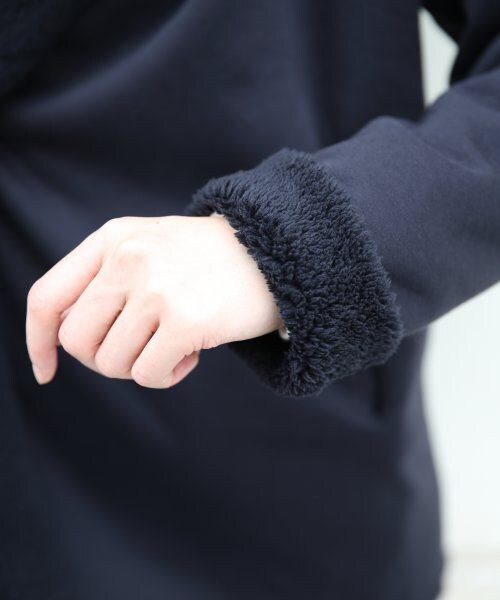 LEPSIM（レプシィム）の「【WEB先行予約】ボアボンディングコート（ジャケット/アウター・レディース・ブラック/ベージュ/ネイビー・ＦREE SIZE）」の13枚目の写真