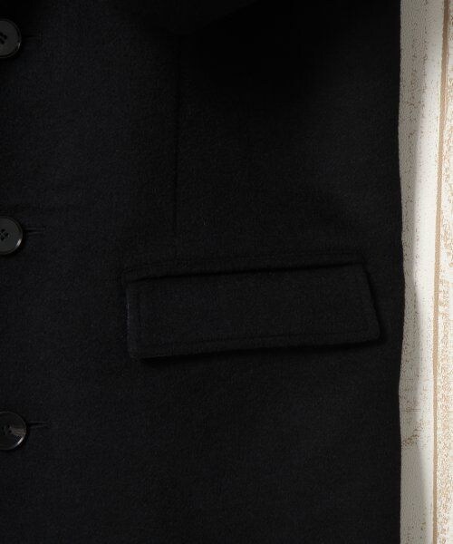 HARE（ハレ）の「【先行予約】メルトンチェスターコート（ジャケット/アウター・メンズ・ブラック/グレー/キャメル/ネイビー・Ｓ/Ｍ/Ｌ）」の9枚目の写真