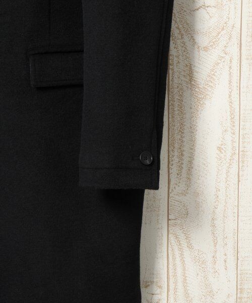 HARE（ハレ）の「【先行予約】メルトンチェスターコート（ジャケット/アウター・メンズ・ブラック/グレー/キャメル/ネイビー・Ｓ/Ｍ/Ｌ）」の8枚目の写真