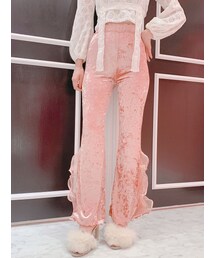 lilLilly | ベロアフリルパンツ(パンツ)