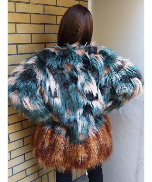 MURUA（ムルーア）の「ミックスフェイクファーコート（その他アウター