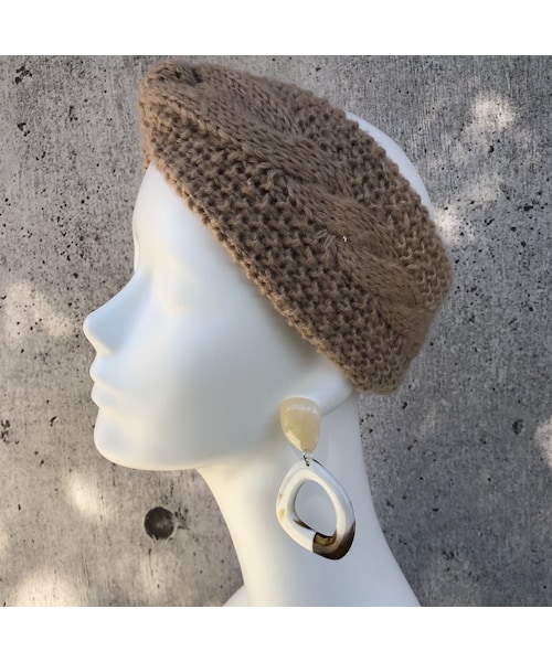 copine（コピン）の「コーデの主役！マーブル柄アクリル大ぶりピアス(2color)【クリックポスト対象商品】（ピアス（両耳用）・レディース・その他）」の2枚目の写真