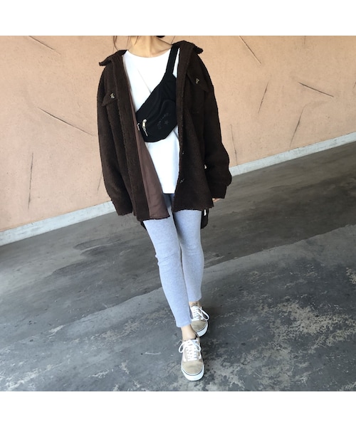 copine（コピン）の「再入荷！ビッグシルエット！裏地付きボアビッグシャツブルゾン（その他アウター・レディース・その他）」の12枚目の写真