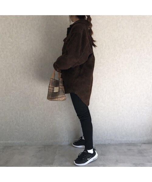 copine（コピン）の「再入荷！ビッグシルエット！裏地付きボアビッグシャツブルゾン（その他アウター・レディース・その他）」の3枚目の写真