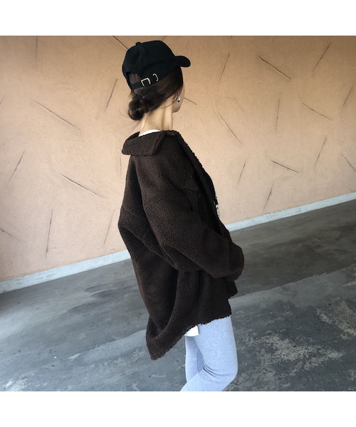 copine（コピン）の「再入荷！ビッグシルエット！裏地付きボアビッグシャツブルゾン（その他アウター・レディース・その他）」の13枚目の写真