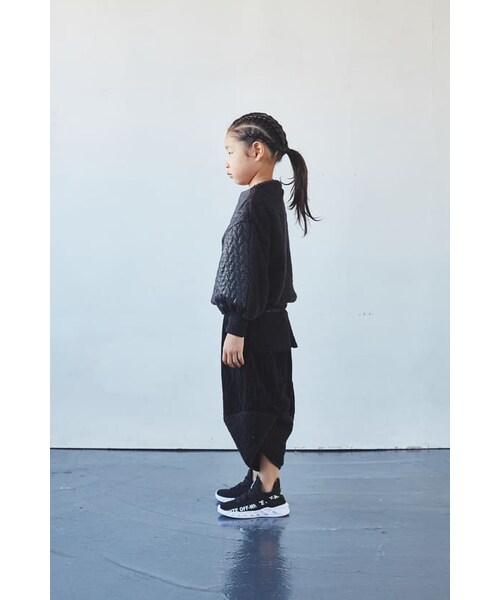 garcon la raison（ギャルソン・ラ・レゾン）の「ワイドパンツ（その他パンツ・キッズ・ブラック・110cm）」の2枚目の写真