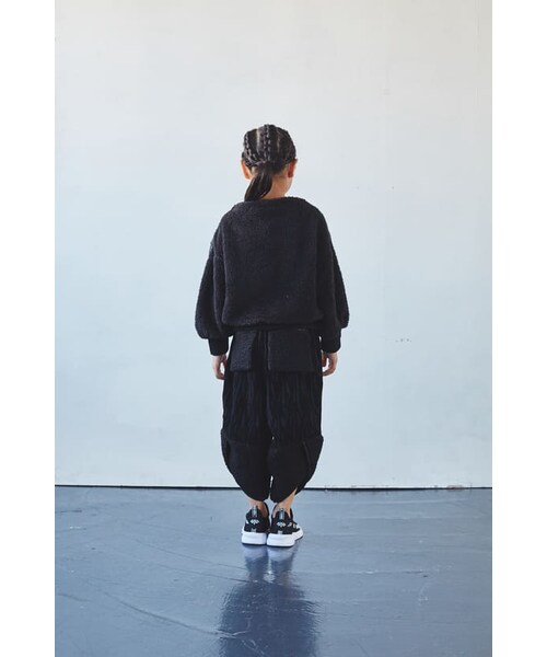 garcon la raison（ギャルソン・ラ・レゾン）の「ワイドパンツ（その他パンツ・キッズ・ブラック・110cm）」の3枚目の写真