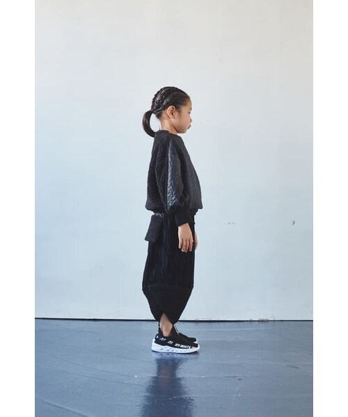garcon la raison（ギャルソン・ラ・レゾン）の「ワイドパンツ（その他パンツ・キッズ・ブラック・110cm）」の4枚目の写真