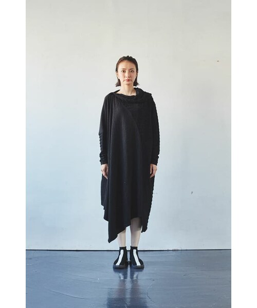 garcon la raison（ギャルソン・ラ・レゾン）の「ロングビッグワンピース（レディース）（ワンピース・レディース・ブラック・M/L）」の1枚目の写真