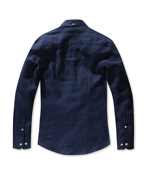 SERIES（シリーズ）の「[epigram] 모던 린넨 카라 셔츠（トップス・メンズ・네이비・100/105/110/95）」の2枚目の写真