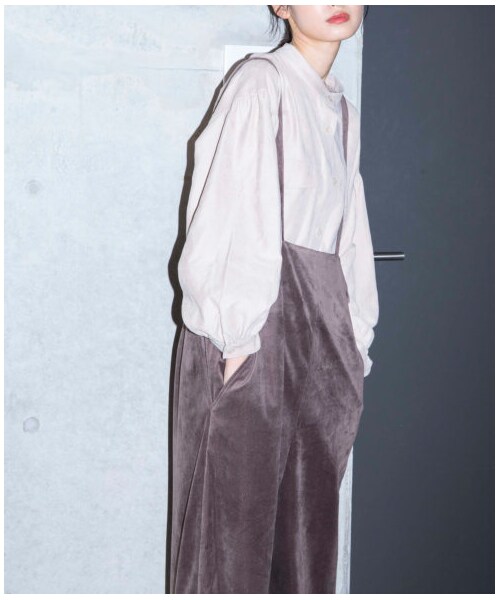 w closet(ダブルクローゼット)の「【Alley】スタンドカラーフラップポケットBIGシャツ(トップス・レディース・Lベージュ/サックス/グレージュ・FREE/M/L)」の11枚目の写真