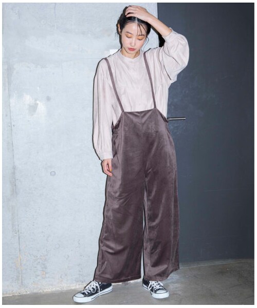 w closet(ダブルクローゼット)の「【Alley】スタンドカラーフラップポケットBIGシャツ(トップス・レディース・Lベージュ/サックス/グレージュ・FREE/M/L)」の10枚目の写真