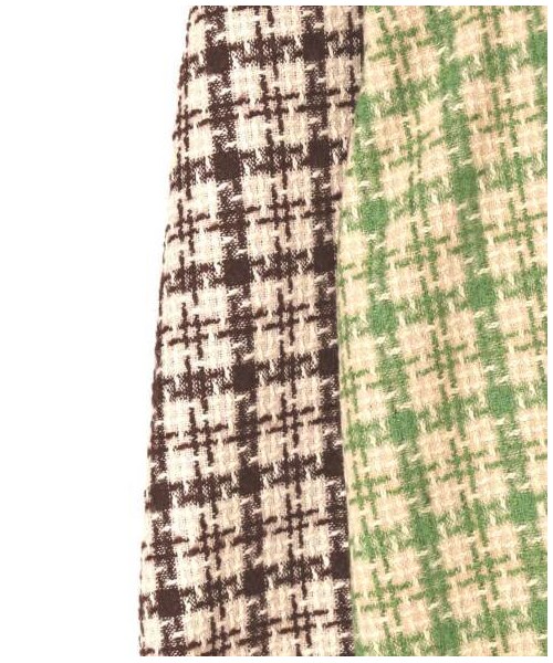 w closet（ダブルクローゼット）の「【Alley】 千鳥裾ラウンドミニスカート（スカート・レディース・Lベージュ/ブラウン・FREE）」の8枚目の写真