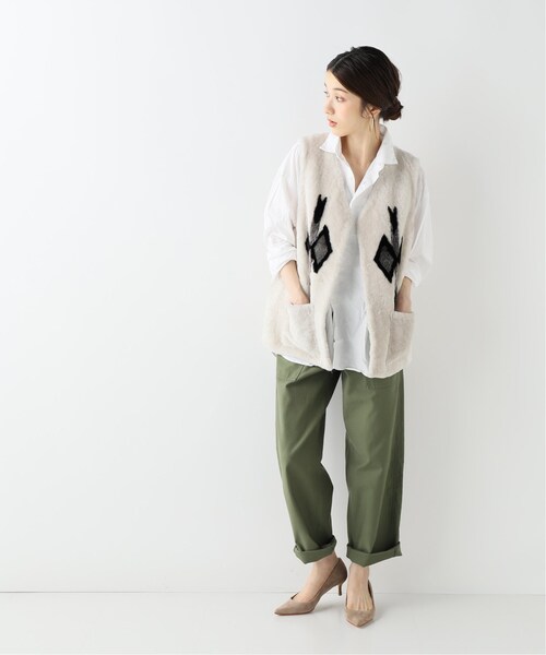 FRAMeWORK（フレームワーク）の「別注K.tsanikidisムートン チマヨ柄