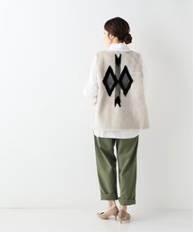 FRAMeWORK（フレームワーク）の「別注K.tsanikidisムートン チマヨ柄
