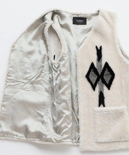 FRAMeWORK（フレームワーク）の「別注K.tsanikidisムートン チマヨ柄