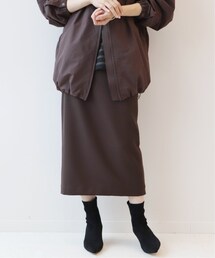 バックシャン ストレッチタイトスカート プラージュ 新品タグ付き