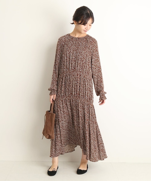 SLOBE IENA（スローブイエナ）の「フラワープリントティアード