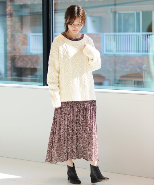 SLOBE IENA（スローブイエナ）の「フラワープリントティアード