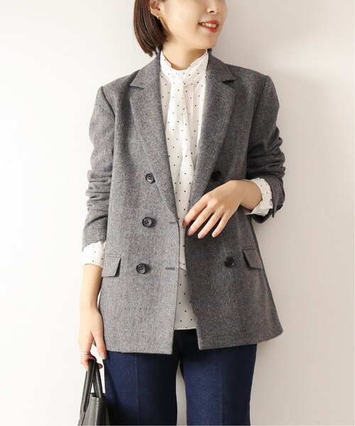 spick and span ウールヘリンボンジャケット spick and span ウールヘリンボンジャケット