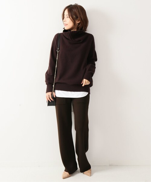 Spick & Span（スピックアンドスパン）の「スムースポケットワイドパンツ◆（その他・ブラウン/フリー）」の3枚目の写真