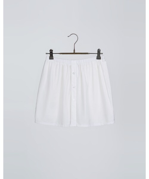 MEIER.Q（マイヤーキュー）の「SHIRT STYLE SHORTS（パンツ・レディース・白・S/M/L）」の6枚目の写真