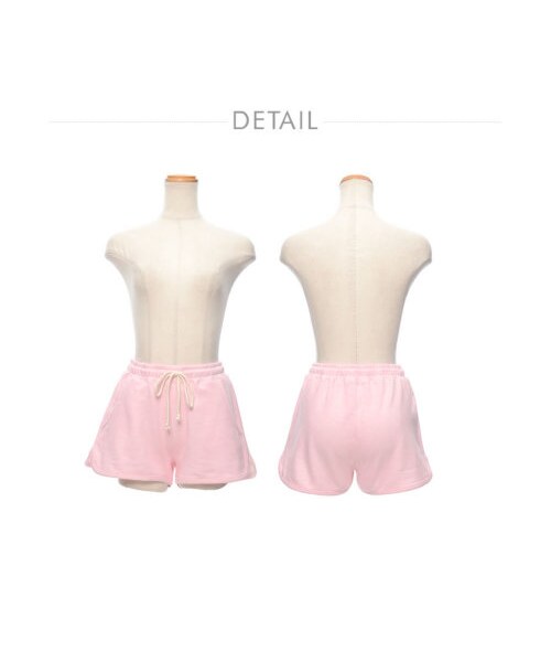 Re:EDIT（リエディ）の「【全品送料無料】24h限定【P10倍】ミニ裏毛楽ちんゆる美脚美尻ウエストゴムショートパンツ（パンツ・レディース・ブラック/ホワイト/グレー/ブルーグレー/ピンク/ブルー/オレンジ/ブラックミックス/グレーミックス/迷彩・M/L）」の11枚目の写真