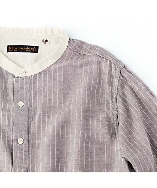 FULLCOUNT（フルカウント）の「Rayon Flannel Band Collar Shirts 4024