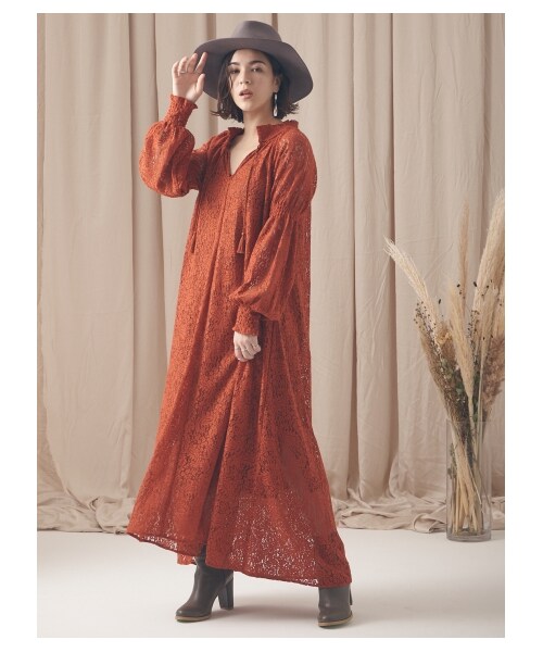 ドロシー ワンピース 総レース DRWCYS（ドロシーズ）の「総レーススモックワンピース（）」 - WEAR