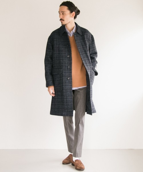 URBAN RESEARCH×HARRIS TWEEDチェスターコート 値下げ【HarrisTweed】ハリスツイード×フリークスストアチェスター