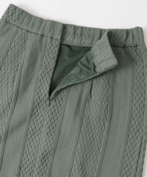 URBAN RESEARCH（アーバンリサーチ）の「羅紋緹花棉質裙（スカート・レディース・象牙白/卡其綠・FREE）」の15枚目の写真