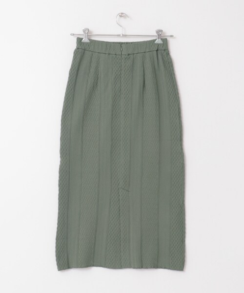 URBAN RESEARCH（アーバンリサーチ）の「羅紋緹花棉質裙（スカート・レディース・象牙白/卡其綠・FREE）」の14枚目の写真