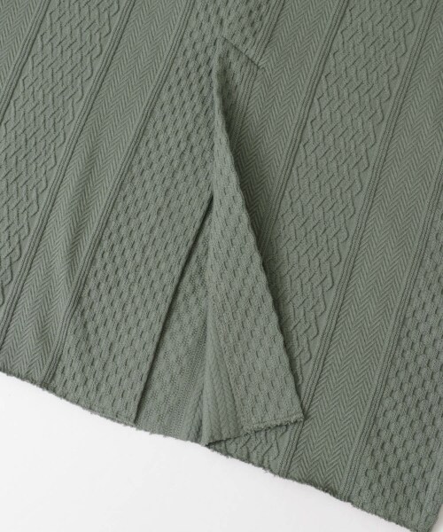 URBAN RESEARCH（アーバンリサーチ）の「羅紋緹花棉質裙（スカート・レディース・象牙白/卡其綠・FREE）」の16枚目の写真