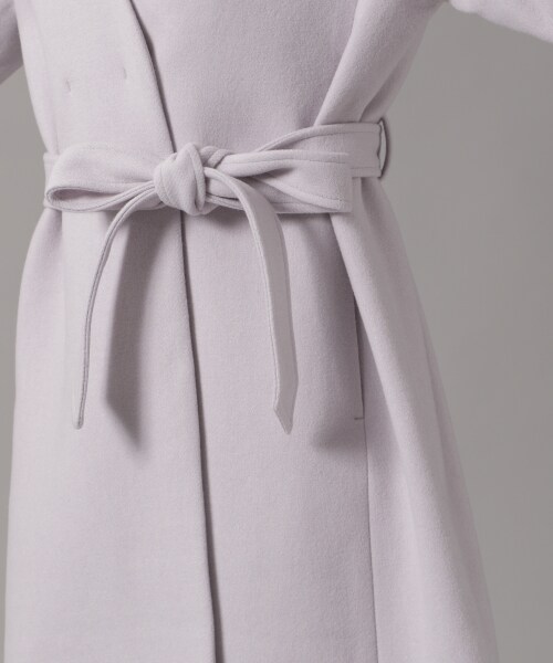 Andemiu（アンデミュウ）の「ノーカラーモッサコート（ジャケット/アウター・ライトグレー/キャメル/ライトブルー）」の15枚目の写真