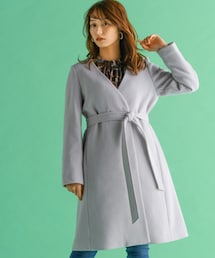 Andemiu | ノーカラーモッサコート(ジャケット/アウター)