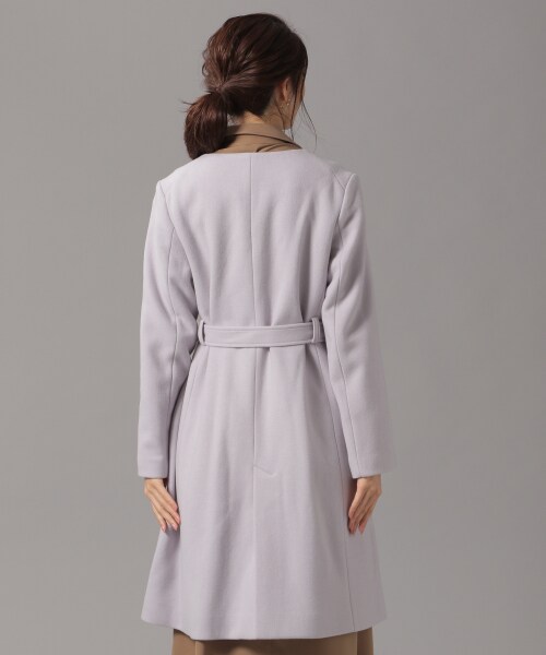 Andemiu（アンデミュウ）の「ノーカラーモッサコート（ジャケット/アウター・ライトグレー/キャメル/ライトブルー）」の11枚目の写真