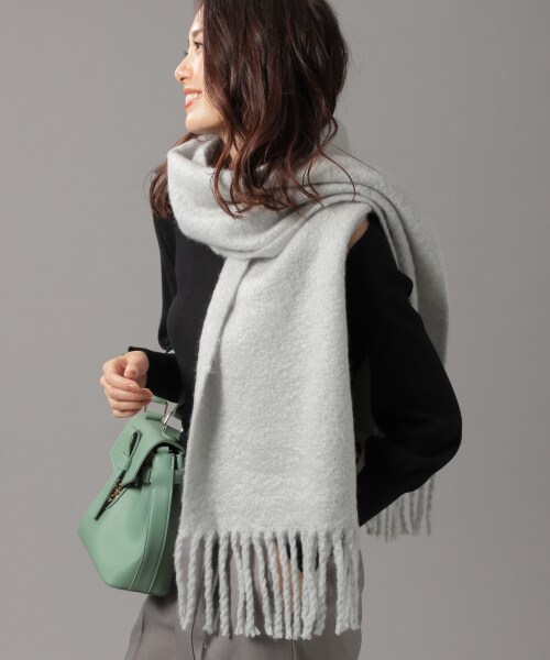 Andemiu（アンデミュウ）の「ループヤーンムジストール（ファッション雑貨・オフホワイト/ライトグレー/ベージュ/ラベンダー）」の2枚目の写真