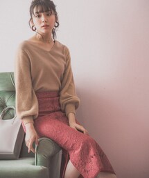 Andemiu | パイピングレースタイトスカート(スカート)