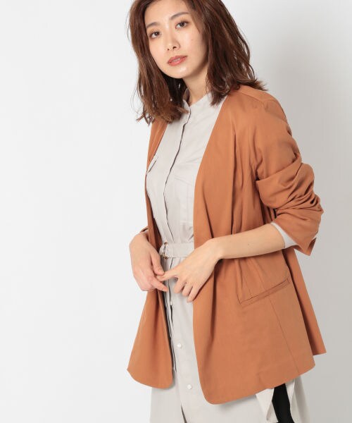 本日限定お値下げ【新品】BABYLON ノーカラージャケット BABYLONE｜リネンノーカラージャケット | Rakuten Fashion(楽天