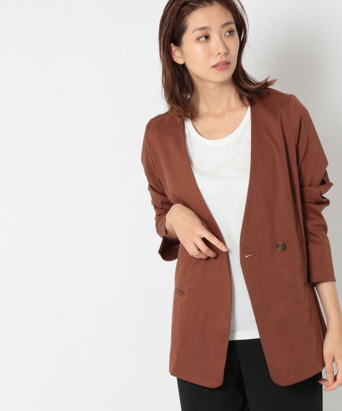 BABYLONE（バビロン）の「ノーカラーVネックジャケット（）」 - WEAR