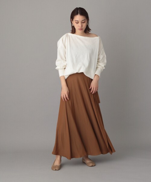 ⭕最終価格⭕Chaos ベージュ ラップスカート　ハイウエスト Chaos（カオス）ロング・マキシ丈スカート ベージュ サイズ:F