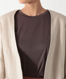 Chaos カオス　ノーカラージャケット　リネン Chaos（カオス）の「リネンノーカラージャケット（）」 - WEAR