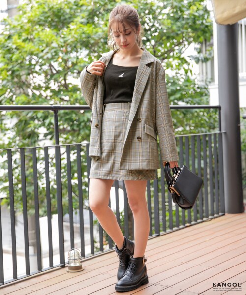 Heather（ヘザー）の「チェックBIGテーラードジャケット（）」 - WEAR