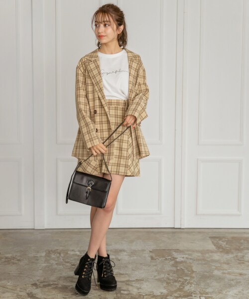 Heather（ヘザー）の「チェックBIGテーラードジャケット（）」 - WEAR