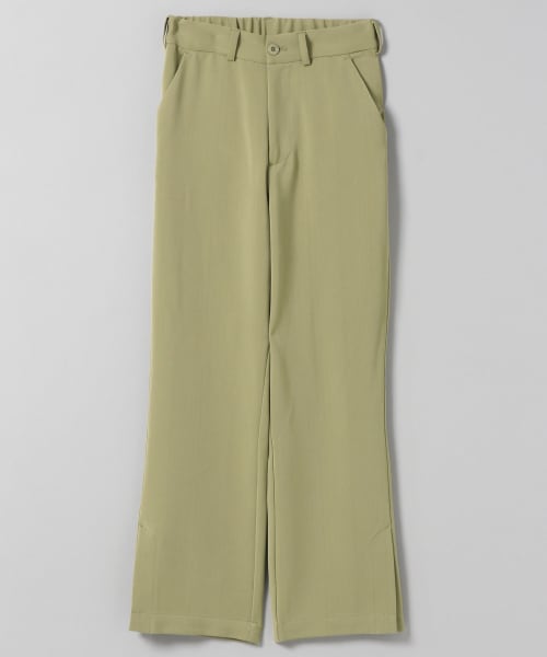 JEANASIS(ジーナシス)の「サイドベンツストレートパンツ(パンツ・ベージュ()/ブラウン()/グリーン()/ネイビー())」の3枚目の写真