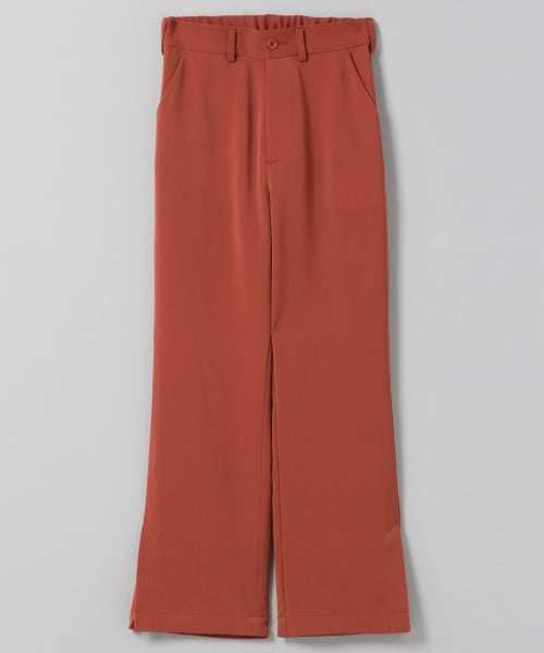 JEANASIS(ジーナシス)の「サイドベンツストレートパンツ(パンツ・ベージュ()/ブラウン()/グリーン()/ネイビー())」の2枚目の写真