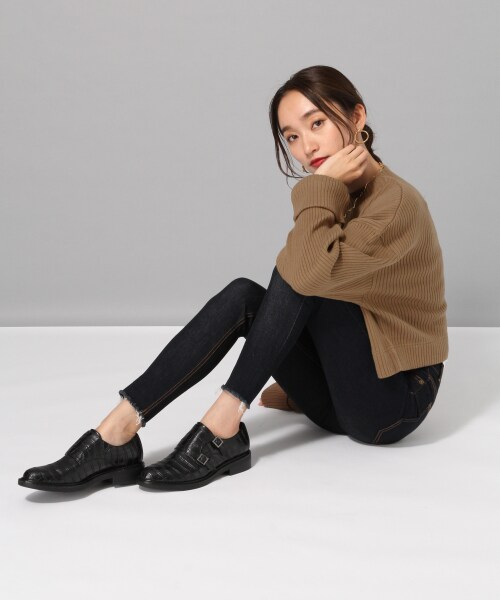 JEANASIS（ジーナシス）の「アソートマニッシュシューズ（シューズ・ブラック()/ブラック系その他()）」の6枚目の写真